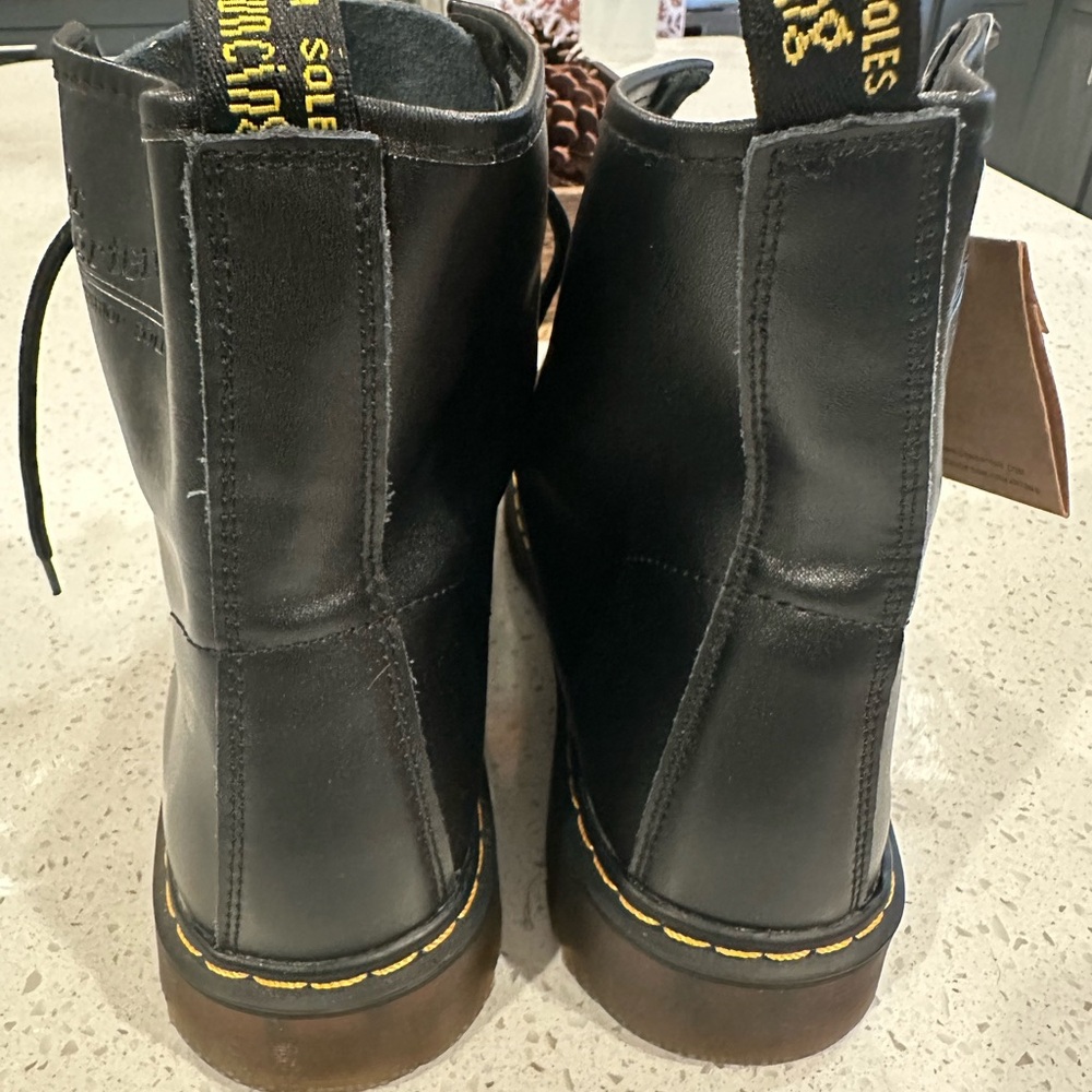 Dr. Martens Black Leather Boots - Picture 3 of 8